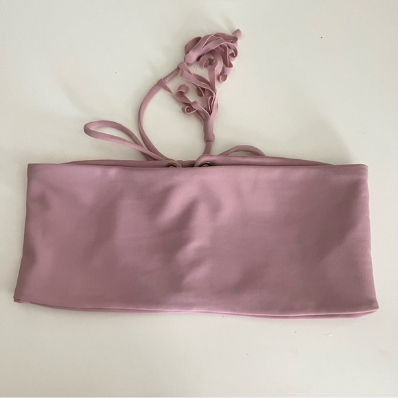 Montce Corset bikini top sz Small lace up tassels - Picture 4 of 11